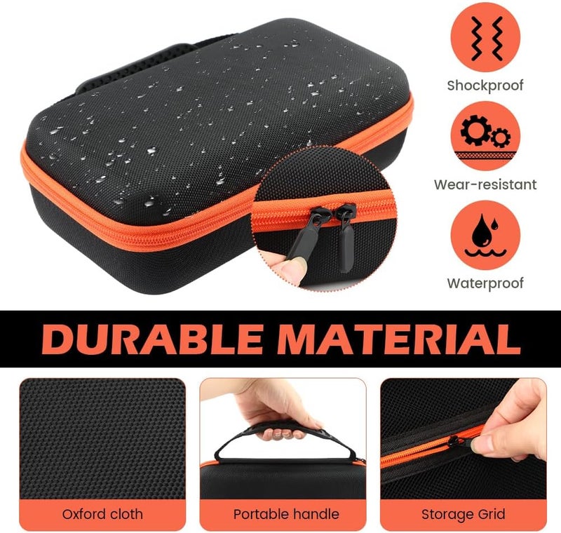 Ranjaner Wireless Microphone Case, Portable Handheld Dual Mic Storage Box for Singing or Karaoke, Microphone Travel Organizer for Receivers, Adapters, AA Batteries(STYLE:Zipper) - Image 3